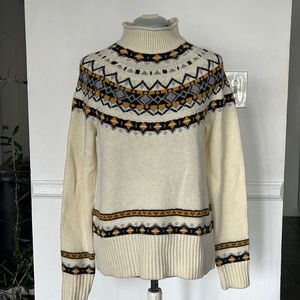 Wool JCrew Cream Sweater Size Small
